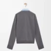 Hybrid shirt in cotton and wool Light Blue/Grey