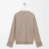 Hybrid shirt in cotton and wool White/Beige Hybrid shirt in cotton and wool White/Beige