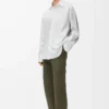 Hybrid shirt in cotton and wool White/Beige Hybrid shirt in cotton and wool White/Beige