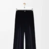 Hybrid trousers in cotton and wool Dark Navy Blue/Navy Hybrid trousers in cotton and wool Dark Navy Blue/Navy
