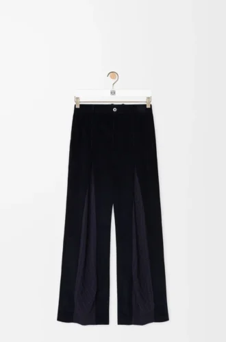 Hybrid trousers in cotton and wool Dark Navy Blue/Navy