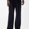 Hybrid trousers in cotton and wool Dark Navy Blue/Navy Hybrid trousers in cotton and wool Dark Navy Blue/Navy