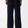 Hybrid trousers in cotton and wool Dark Navy Blue/Navy Hybrid trousers in cotton and wool Dark Navy Blue/Navy