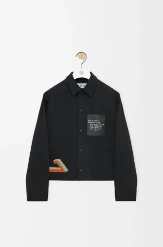 Jacket in cotton Black