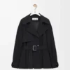 Jacket in cotton Black