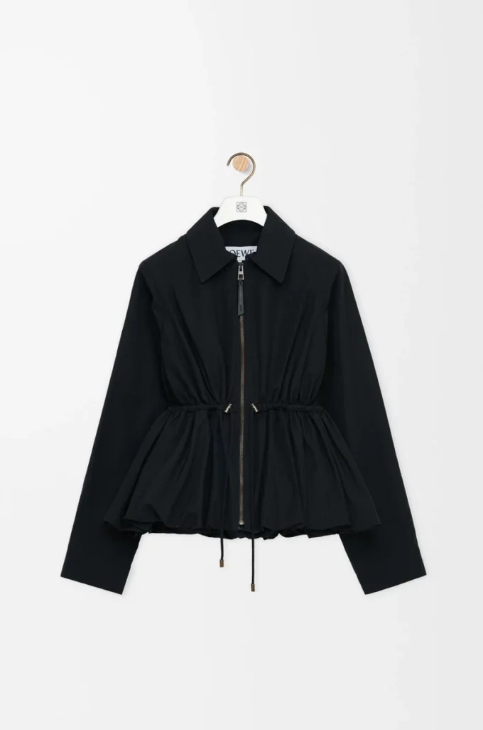 Jacket in cotton blend Black