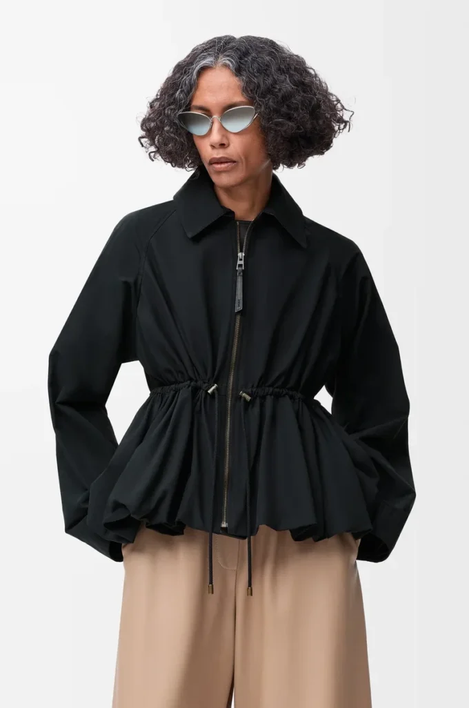 Jacket in cotton blend Black