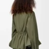 Jacket in cotton blend Khaki Green