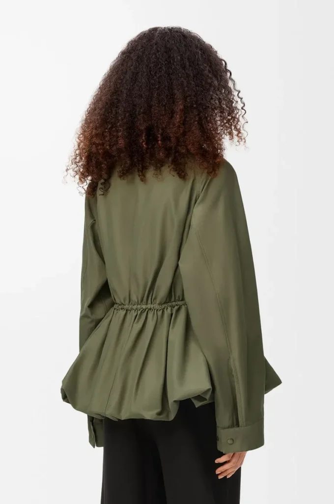 Jacket in cotton blend Khaki Green