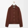 Jacket in cotton Brown/Dark Brown Jacket in cotton Brown/Dark Brown