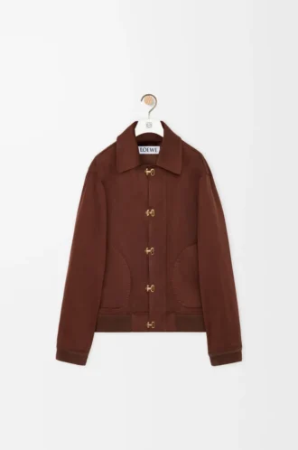 Jacket in cotton Brown/Dark Brown