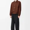 Jacket in cotton Brown/Dark Brown Jacket in cotton Brown/Dark Brown