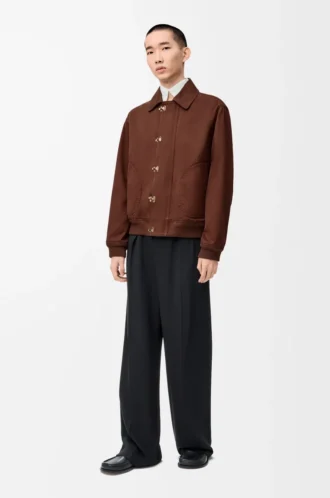 Jacket in cotton Brown/Dark Brown
