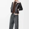 Jacket in nappa buffalo skin Black