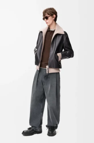 Jacket in nappa buffalo skin Black