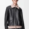 Jacket in nappa buffalo skin Black