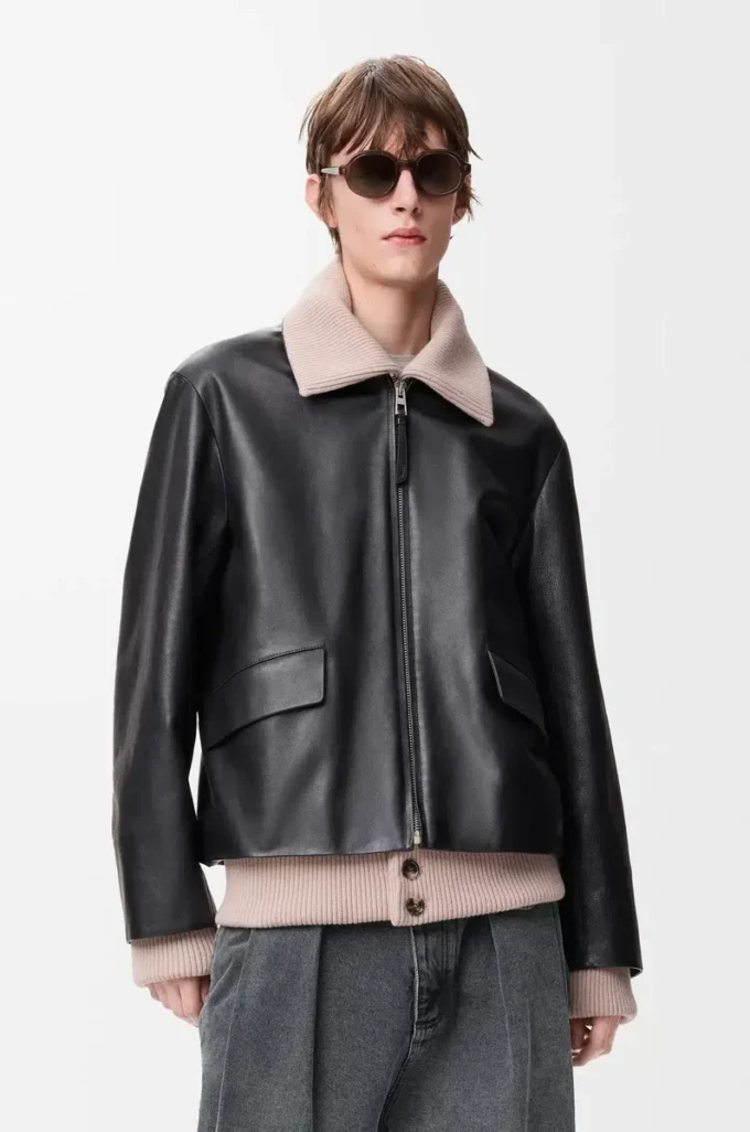 Jacket in nappa buffalo skin Black