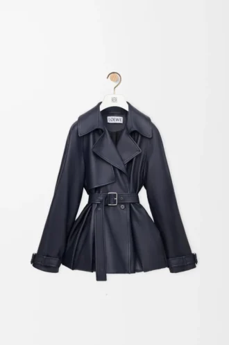 Jacket in nappa lambskin Navy Blue