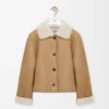 Jacket in shearling Camel Jacket in shearling Camel