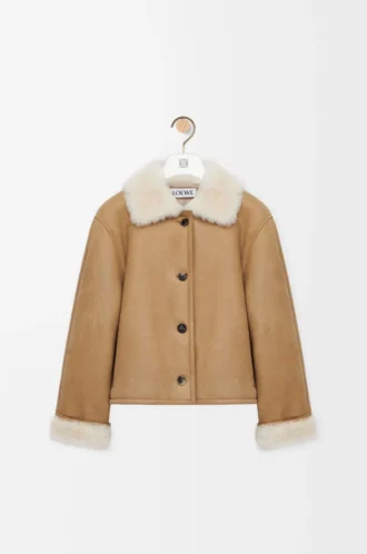 Jacket in shearling Camel