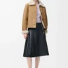 Jacket in shearling Camel Jacket in shearling Camel