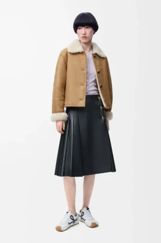 Jacket in shearling Camel