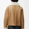 Jacket in shearling Camel Jacket in shearling Camel