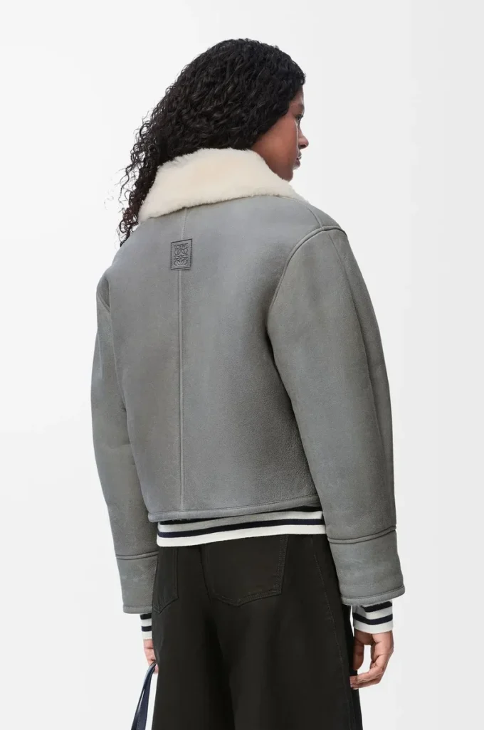 Jacket in shearling Grey Jacket in shearling Grey