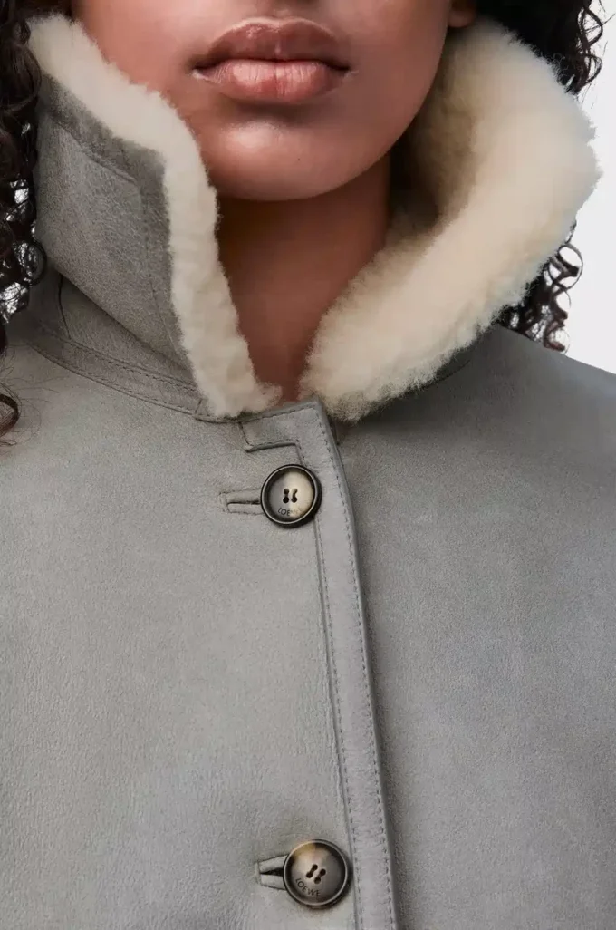 Jacket in shearling Grey Jacket in shearling Grey