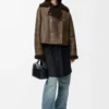Jacket in shearling Sage Jacket in shearling Sage