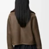 Jacket in shearling Sage Jacket in shearling Sage
