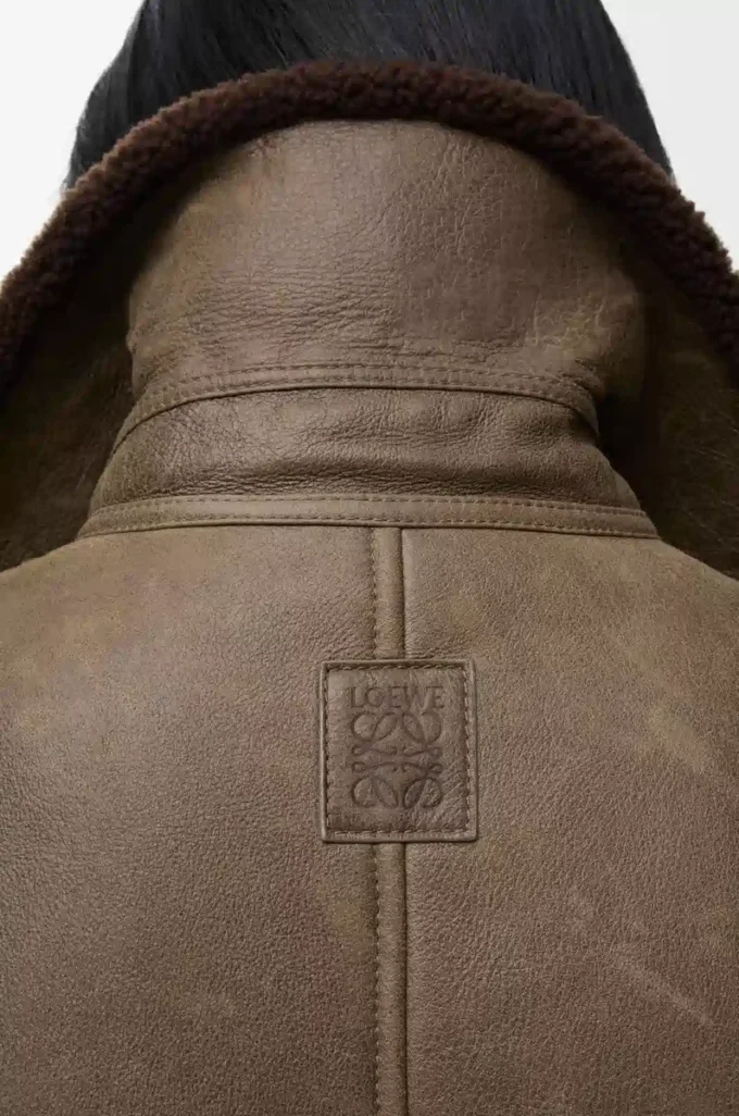 Jacket in shearling Sage Jacket in shearling Sage
