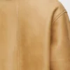Jacket in shearling White/Gold