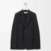 Jacket in wool and silk Black Jacket in wool and silk Black