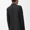 Jacket in wool and silk Black Jacket in wool and silk Black