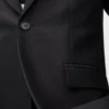 Jacket in wool and silk Black Jacket in wool and silk Black