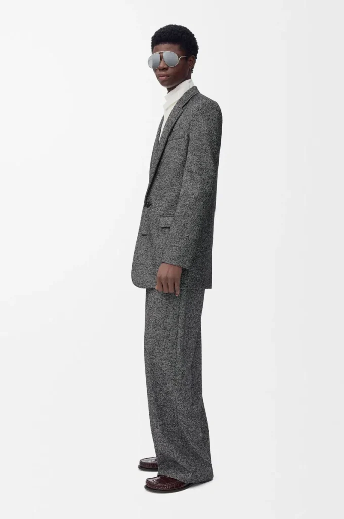 Jacket in wool blend Black/White Jacket in wool blend Black/White