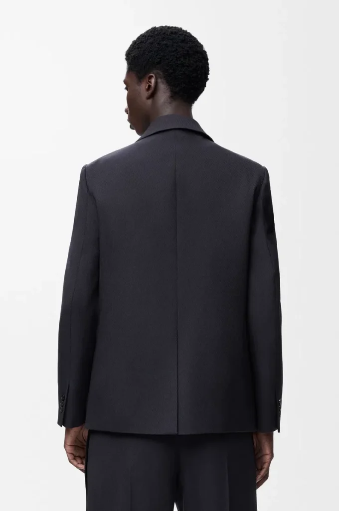 Jacket in wool Dark Navy Blue Jacket in wool Dark Navy Blue