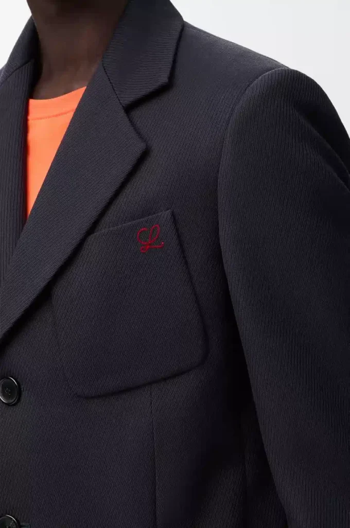 Jacket in wool Dark Navy Blue Jacket in wool Dark Navy Blue