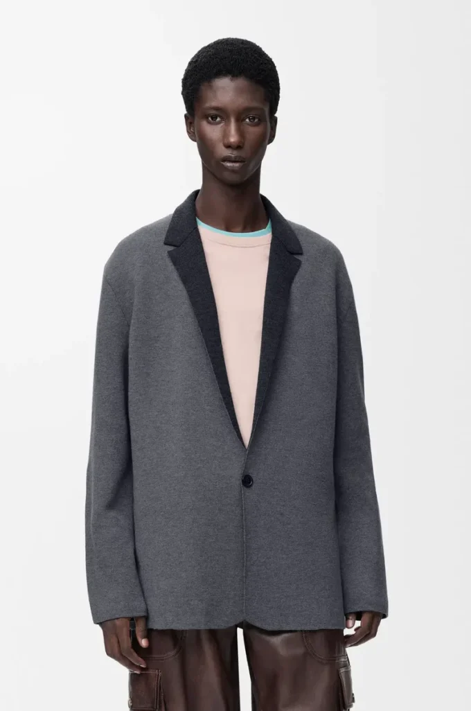 Jacket in wool Grey Melange Jacket in wool Grey Melange