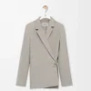 Jacket in wool Light Beige Melange