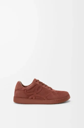 Jambo sneaker in suede calfskin Burnt Red