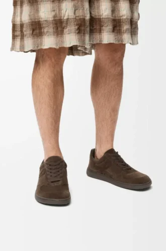 Jambo sneaker in suede calfskin Dark Brown