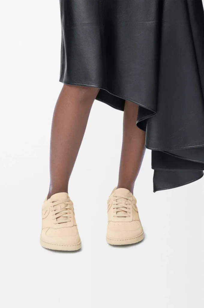 Jambo sneaker in suede calfskin Oat Milk Jambo sneaker in suede calfskin Oat Milk