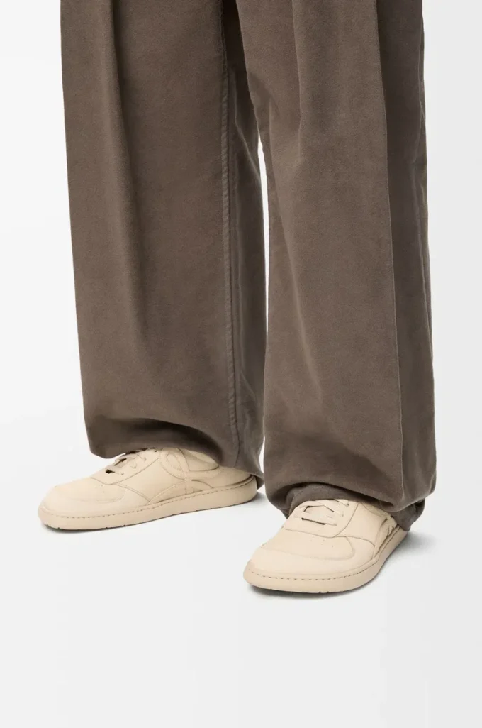 Jambo sneaker in suede calfskin Oat Milk Jambo sneaker in suede calfskin Oat Milk