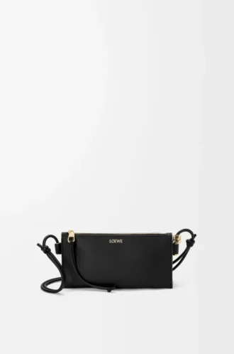 Joya pouch in nappa calfskin Black
