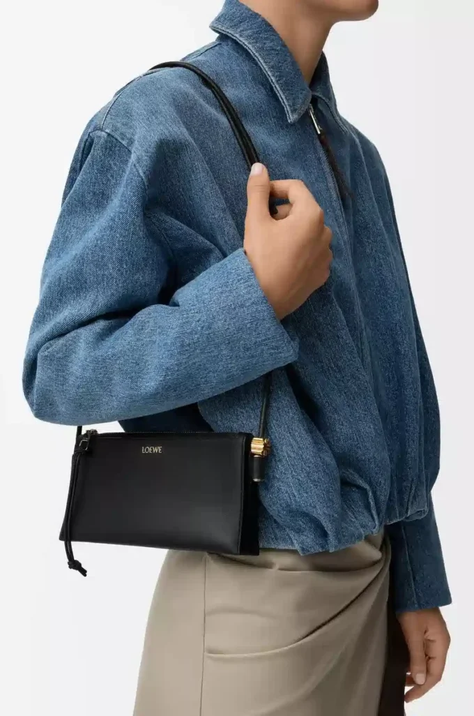 Joya pouch in nappa calfskin Black Joya pouch in nappa calfskin Black