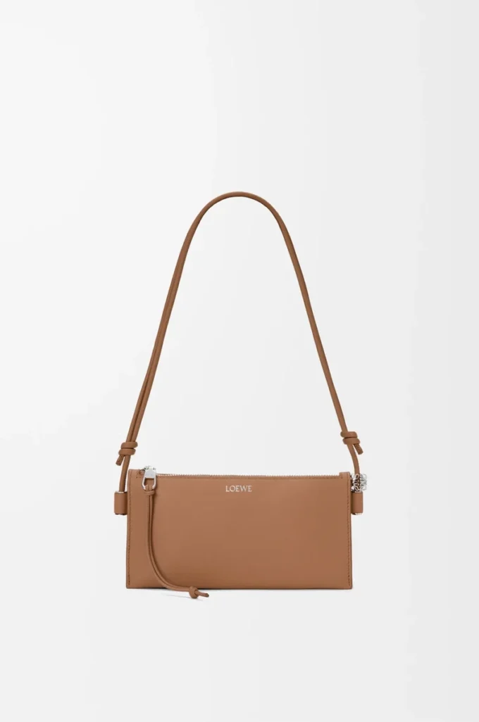 Joya pouch in nappa calfskin Mocha Joya pouch in nappa calfskin Mocha