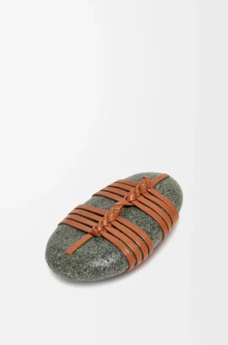 Kagero knot stone with calfskin Tan