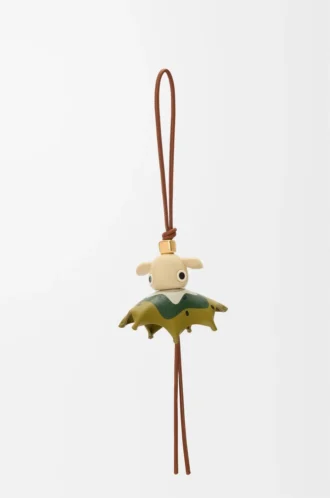 Kiwi Puzz charm Tan/White